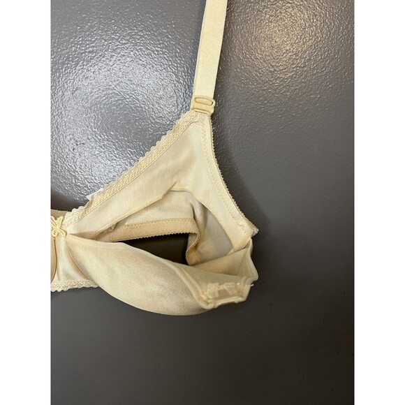 Lilyette Nursing Bra Womens 34C Beige Underwire Full Coverage Made in USA 578 - Picture 3 of 7